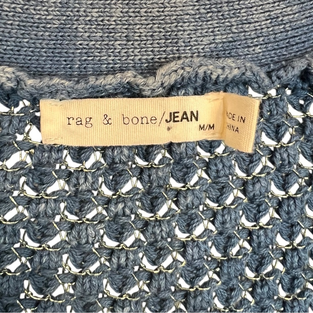 Rag and Bone Kyra v-neck button front metallic knit cardigan - Picture 8 of 12